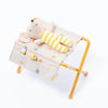Maileg Nursery Table in Ochre with baby mouse